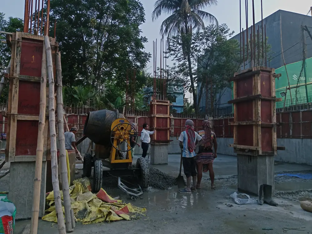 Commercial building under construction